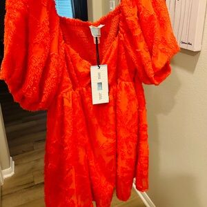orange target dress